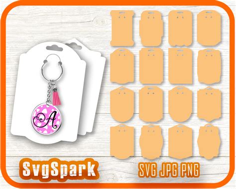 Keychain Display Card Template Free