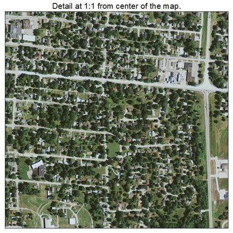 Aerial Photography Map of Mount Pleasant, IA Iowa