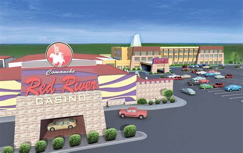 Front view rendering of the Comanche Red River Casino hotel. Designed by Hood-Rich Architecture ...