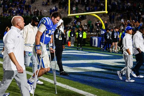 Duke QB Riley Leonard day to day with ankle injury, outlook ‘positive’ for rest of season - The ...