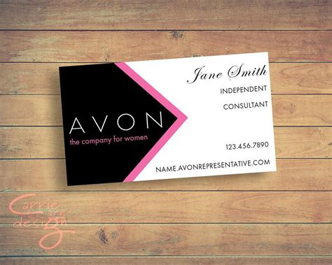 Avon Sales Representative Business Card Digital Design/ Customized, Pink, Custom, Download, - Etsy