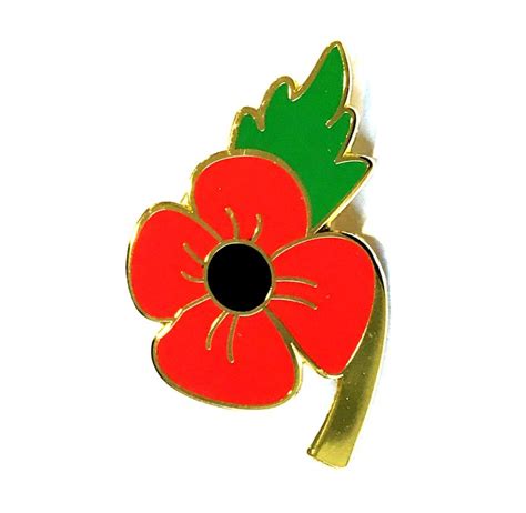 Remembrance poppy lapel pin - promotionstyred