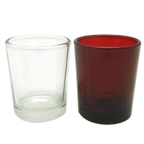 1oz glass votive candle holders colored small candle jars small wine ...