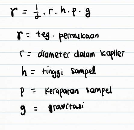 Cara Menghitung Tegangan Permukaan Air - IMAGESEE