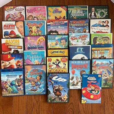 Bundle 27 Children’s DVD Movies Kids Family Entertainment Disney Video Cartoon | eBay