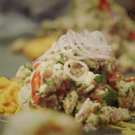 Peruvian Ceviche with Sweet Potato Mash Recipe | Peruvian ceviche ...