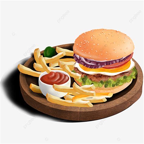 Cute Burger And Fries Clipart View our latest collection of free burger fries clipart png images ...