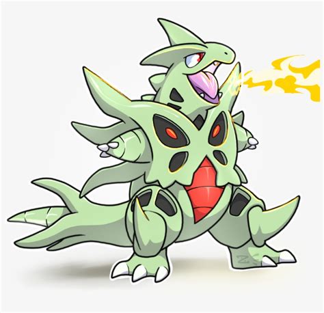 Mega Tyranitar By Zerbert On Deviantart - Pokemon Tyranitar Chibi - 814x741 PNG Download - PNGkit