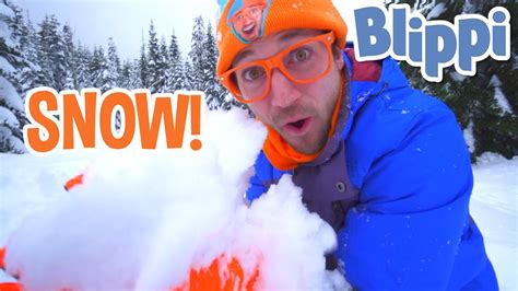 Blippi Makes a Snow Angel | Winter fun for Children | Educational Videos For Toddlers - YouTube