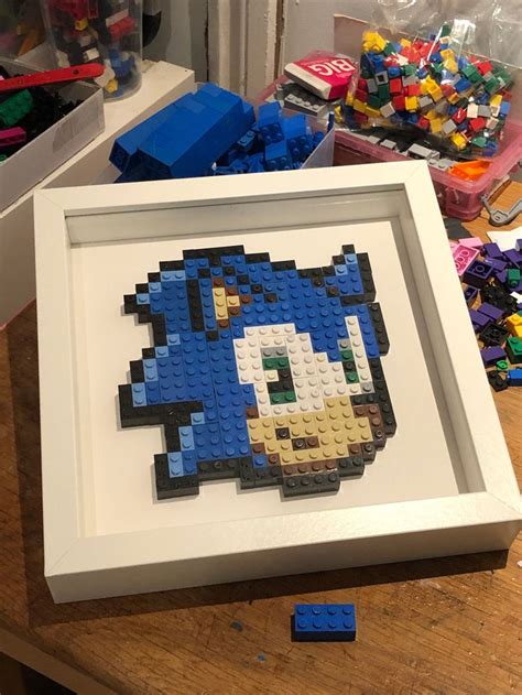 Sonic the hedgehog Brick block wall art mosaic | Etsy | Lego wall art, Lego wall, Lego mosaic