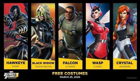 More Free Marvel Ultimate Alliance 3 Costumes Ahead of Paid DLC | COGconnected