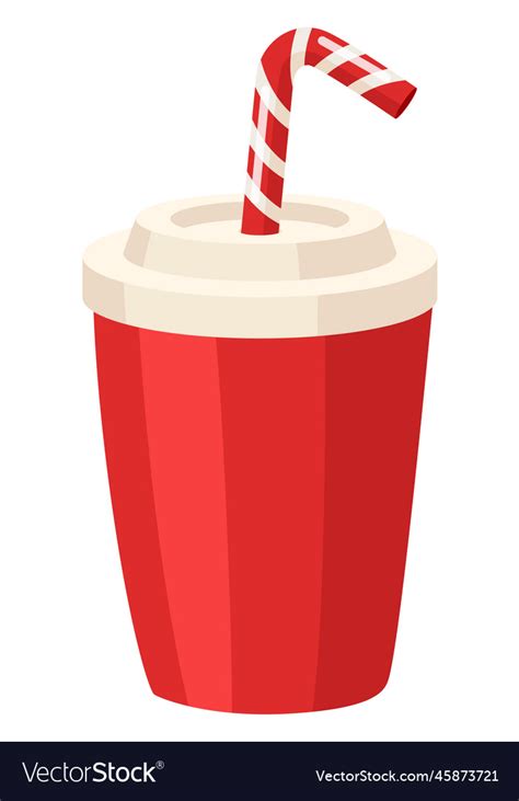 Red solo cup icon cartoon takeaway drink Vector Image