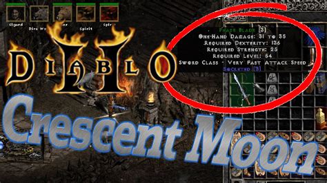 Making CRESCENT MOON Runeword Sword in Diablo 2 - YouTube