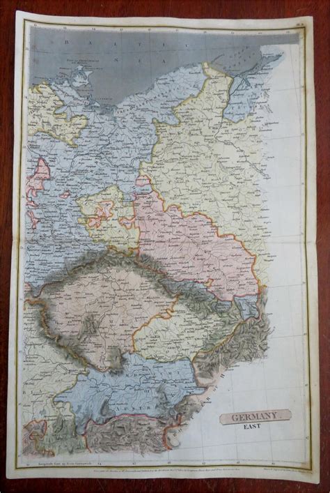 Eastern Germany Prussia Poland Bohemia Moravia Austria 1809 Arrowsmith ...