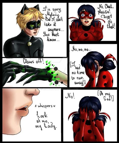 Fan-comic "Down" Chat Noir decided to reveal himself to Ladybug. But i ...