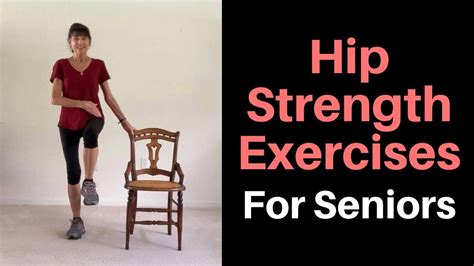 Hip Strengthening Exercises for Seniors - YouTube | Hip strengthening exercises, Senior fitness ...