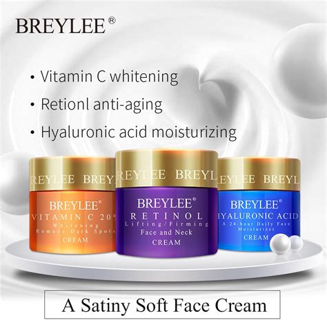 BREYLEE Face Cream Hyaluronic Acid Moisturizing Day Cream Retinol Anti ...