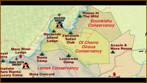 Masai Mara Lodges Map - map : Resume Examples #4x2vBA825l