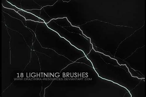 Lightning Photoshop Brushes: 30 Free High-Quality Sets