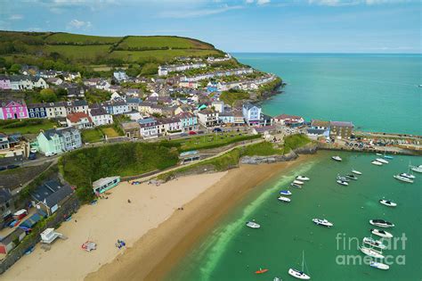 New Quay, Wales from the Air Photograph by Keith Morris - Pixels