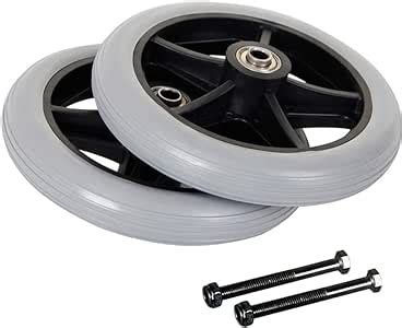 Amazon.com: 6 Inch Solid Wheel Replacement for Wheelchairs, Rollators ...