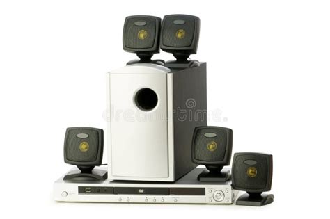 DVD player and speakers stock photo. Image of receiver - 9797658