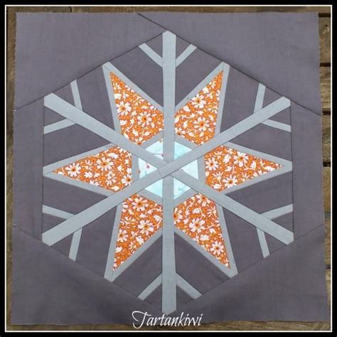 What is more beautiful than a simple snowflake? This pattern is for a square block, but if you ...