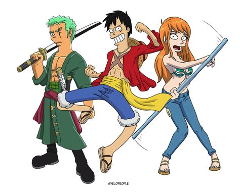 Straw Hat pirates by yelopeople on DeviantArt