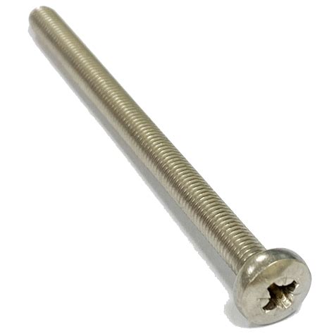 A4 Stainless Steel Extra Long Machine Screws Pozi Head - Each