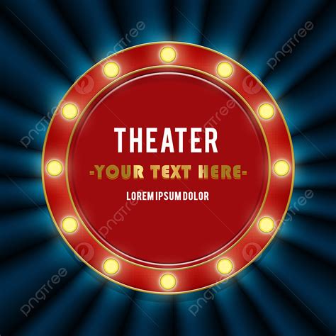 Theater Curtains White Transparent, Retro Cinema Theater Sign Frame On ...
