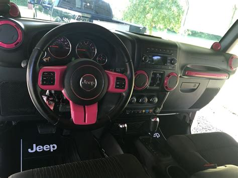 Pink Jeep Wrangler Interior