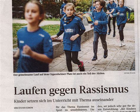 Frankfurter Rundschau berichtet über RUN #AgainstRacism - Frankfurter ...