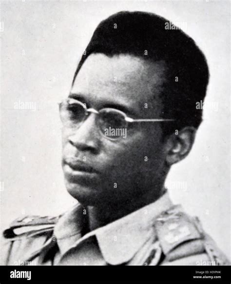 Photograph of Mobutu Sese Seko (1930-1997) a military dictator and president of the Democratic ...