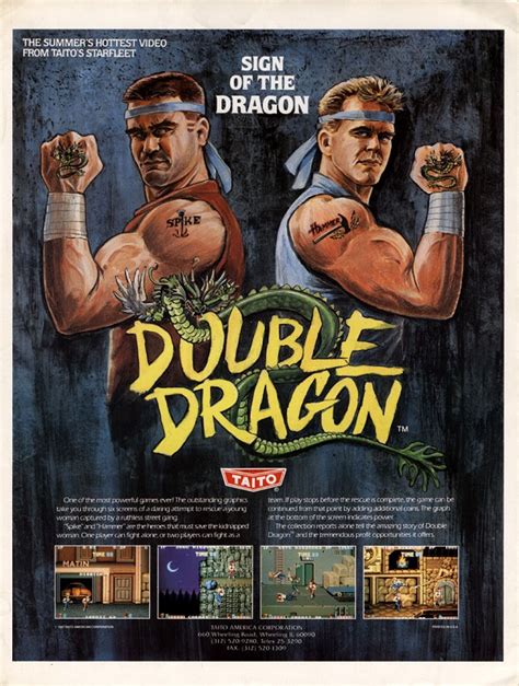 Double Dragon Video Arcade Game for Sale | Arcade Specialties Game Rentals