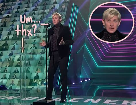 Ellen DeGeneres Awkwardly Thanks Her 'Amazing Crew & Staff' At People's ...