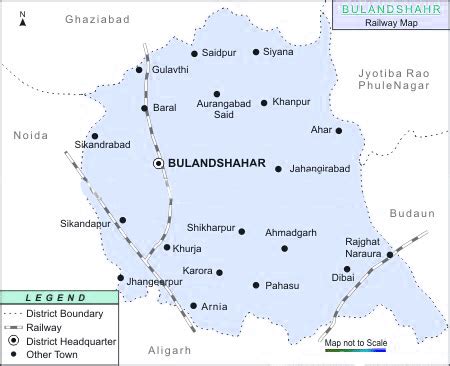 Rail-Map-india: Bulandsahar-railway-map