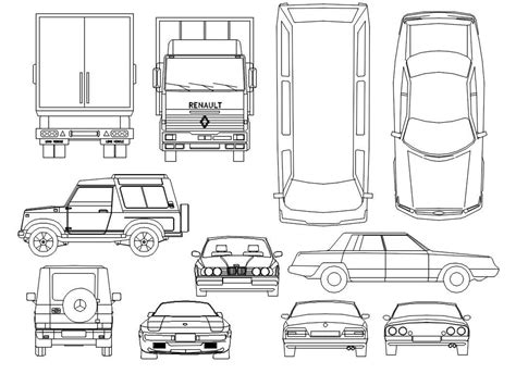 Car Front View Cad Block