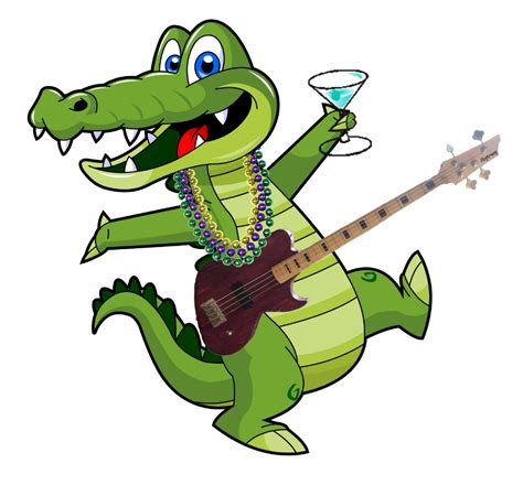 Cajun Alligator Clip Art