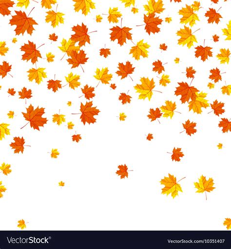 Falling autumn leaves background Royalty Free Vector Image