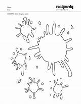 Paint Splatter Coloring Pages sketch template