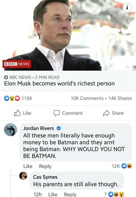 Humor: Elon musk can't be batman. : r/DC_Cinematic