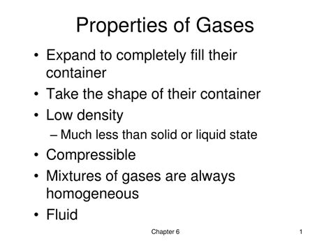 Orador Dar a luz Encogerse de hombros properties of gases Aplicado Hay una necesidad de Escoger