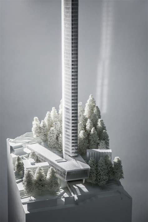 Morphosis Unveils 7132 Tower in Switzerland | Architecture model, Morphosis architects ...