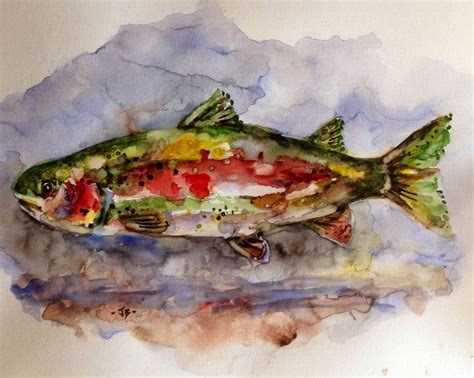 Rainbow Trout Watercolor at GetDrawings | Free download