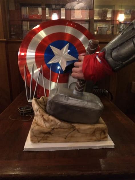 Thor's hammer | Thors hammer, Gravity defying cake, Reeces cake