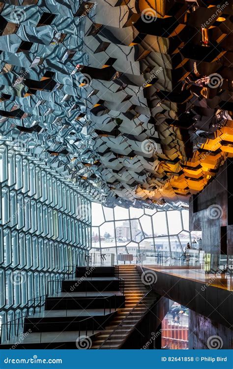 Interior View of the Harpa Concert Hall Editorial Stock Photo - Image of colors, reykjavik: 82641858