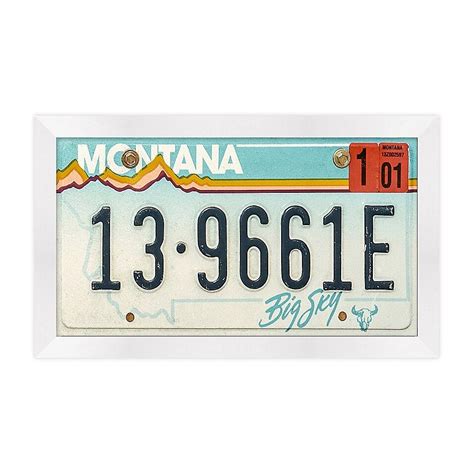 Montana License Plate 13" X 22" Framed Wall Art Multi in 2021 | Frames on wall, Framed wall art ...