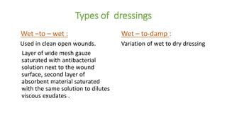 Wet To Dry Dressing Procedure