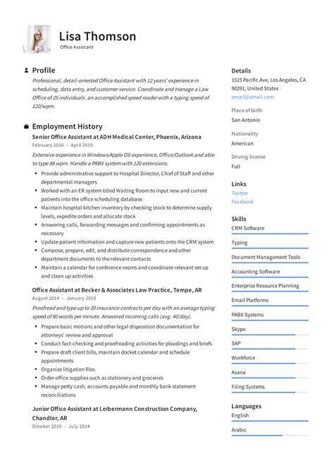 Office Assistant Resume + Writing Guide | 12 Resume TEMPLATES | 2019