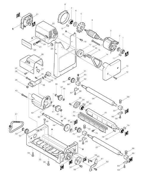 Makita 2012 Parts - Planer - Makita Planer Parts - Makita Parts - Tool ...